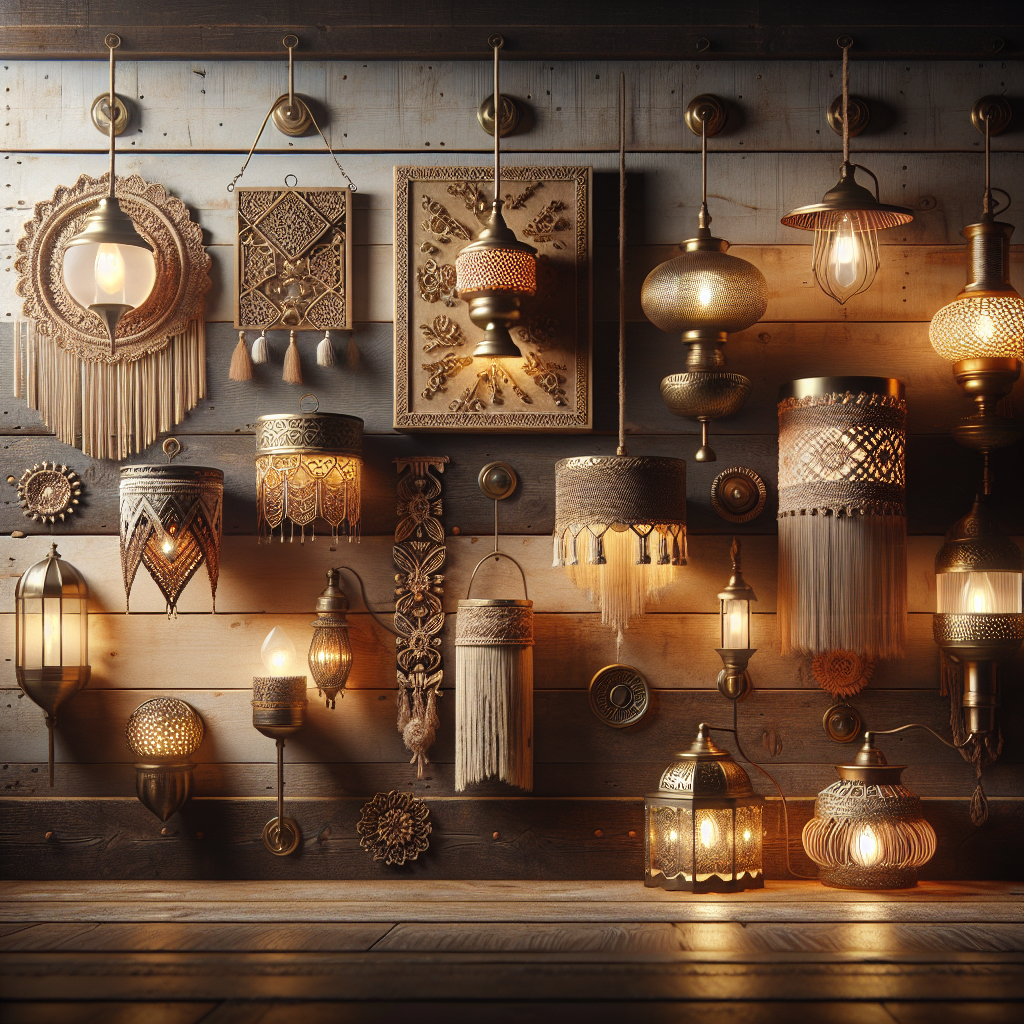 Boho Glow: Elevate Your Home with Handcrafted Wall Sconces